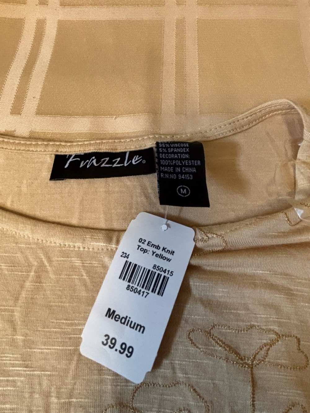 Frazzle Cream Floral Embroidered Long Sleeve Top - Picture 5 of 8